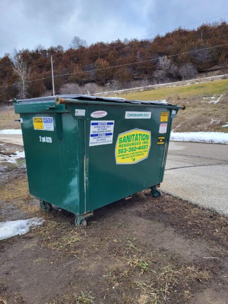 2yd Dumpster (dimensions- 3.5ft x 3.5ft x 5ft)